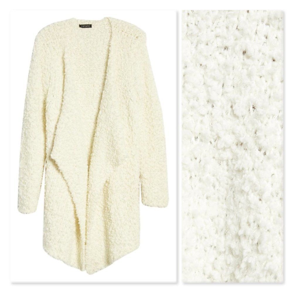 1.State Drape Front Poodle Cardigan sz Small - Picture 3 of 11